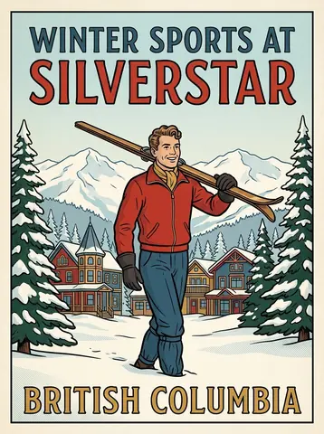 Poster: Winter Sports at SilverStar, British Columbia (poster art)