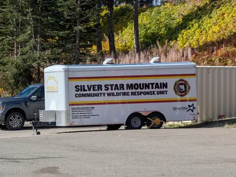 Silver Star Mountain Community Wildfire Response Unit trailer